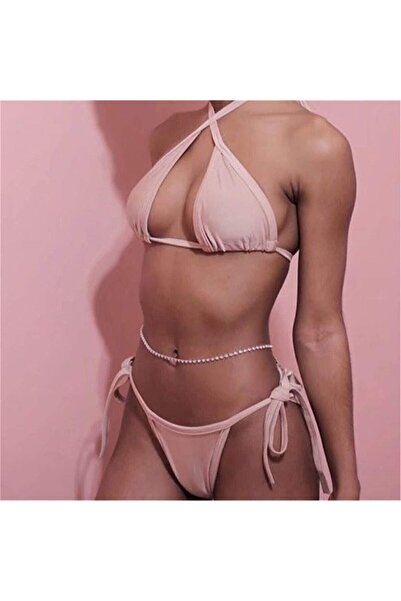 Classy Gümüş Renk Kristal Taşlı Bel Aksesuarı Zirconium