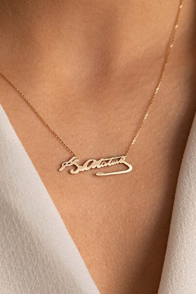 YAVUZ KUYUMCULUK Altın Kemal Atatürk Kolye