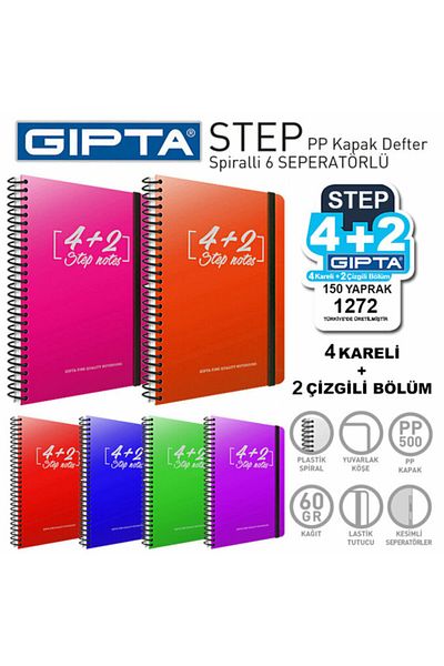 Gıpta 4+2 Step Notes Notebook
