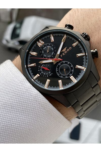 FERRO Original Steel Men's Watch + Bracelet Gift