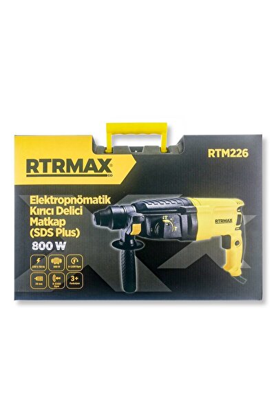 Rtrmax Rtm226 Kırıcı Ve Delici Matkap 800 Watt | 3 Fonksiyonlu