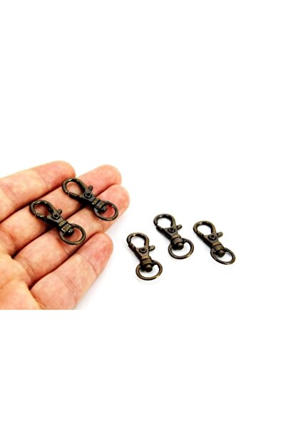 yfhobi 2 Adet - 15x38 Mm Paris Kanca, Gemici Anahtarlığı, Antik Sarı Kaplama