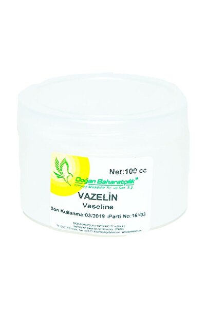 Genel Markalar Baharatçılık Saf Vazelin Beyaz 100ml Kokusuz Doğal Katkısız