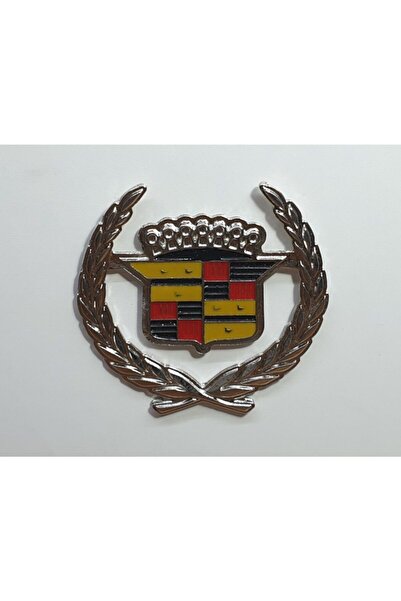 Genel Markalar Cadillac Metal Arma - Cadillac Saç Örgü Arma - Cadillac Logo Arma Etiketçilere (8 Cm X 9 Cm)