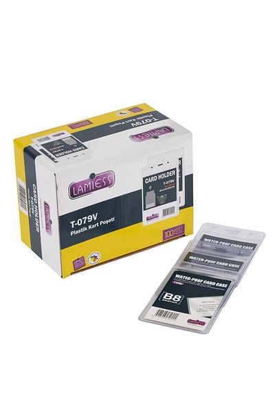 Lamiess T-079 V Vertical Ziplock Card Bag 100 Pieces