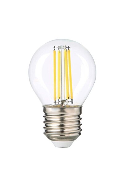 Genel Markalar G45 Led 4 Watt E27 Flamanlı Günışığı Ampul 470 Lümen 3000 Kelvin