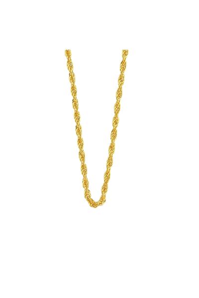 Altın Sepeti Altın Ince Burgu Zincir 45 Cm