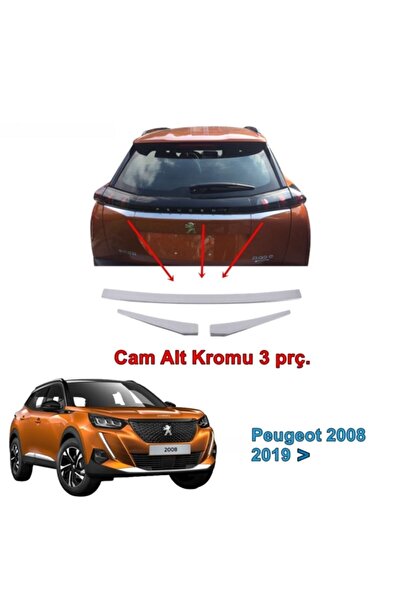 Point Peugeot 2008 Arka Cam Alt Çıtası 2019 Sonrası 3 Parça P Çelik