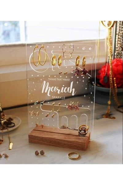 Elfora Pleksi Takı Standı Takı Düzenleyici Takı Organizer Kolye Yüzük Küpelik...