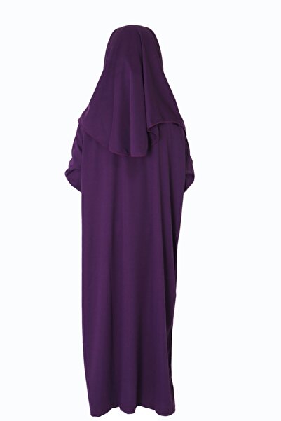 ZEHRANAZ NAMAZ ELBİSESİ Mor Çocuk Fermuarsız Namaz Elbisesi 5/8 yaş