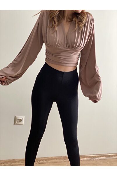 SELİNEDİPOĞLU Ženske crne Visok struk , pogodne za svakodnevnu i sportsku upo...