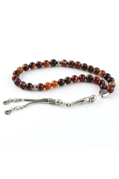 AKSESUARIM Mărgele de rugăciune din piatră naturală de agat 8 mm