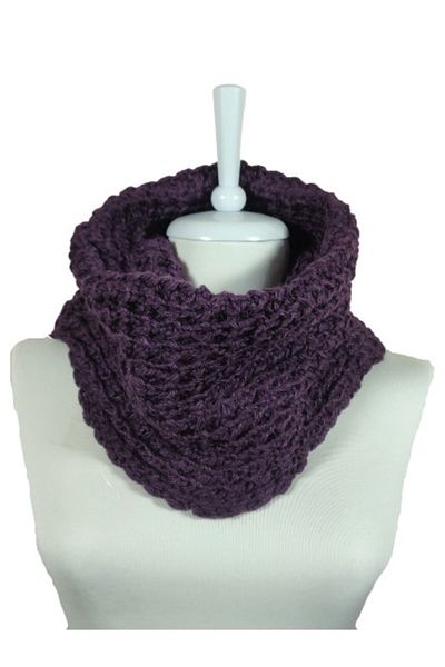 AXE SPORTSWEAR Old Lavender Color Soft Textured Knitted Knitted Neck Collar Scarf