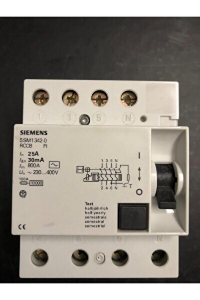 Siemens 5sm1 342-0 Kaçak Akım Rölesi 25a 30ma 400v 3faz
