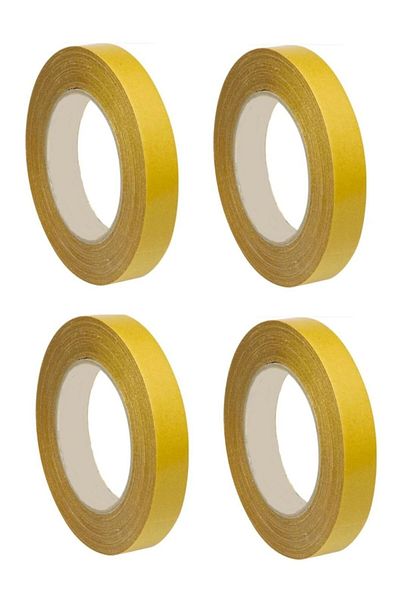 BANT EVİ Double Sided Tape 4 Pieces 12mmx25meter Transparent Double Sided Film Tape