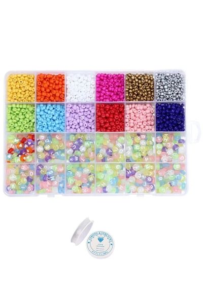 yiğit aksesuar Jewelry Making Sand Beads And Letter Beads Hobby Set
