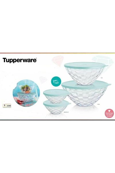 Tupperware Storage Serving Container Diamond Set