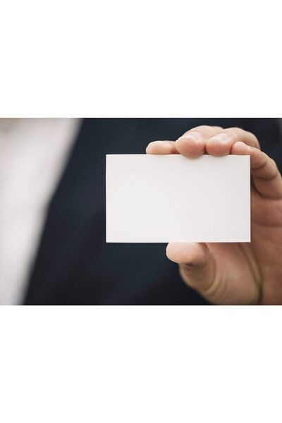 EGESTA Unprinted Empty Business Card Size 100 Pieces Memo Pad Thick Note Paper 350gr