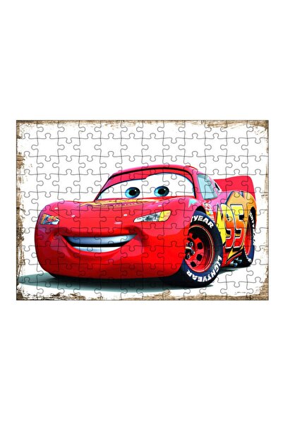 Bedeko Ahşap Mdf Puzzle Yapboz Arabalar Şimşek Mcqueen 2 120 Parça 25*35 Cm