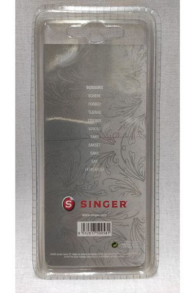 SİNGER مقص تطريز منقوش بطرف منحني