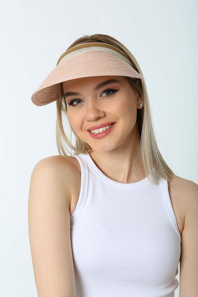 MARBERRY Powder Straw Visor Women's Hat