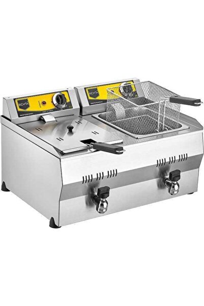 Remta Doğalgazlı Ve Vanalı Fritöz 8+8 Litre