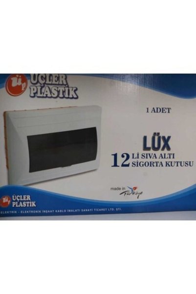 Üçler Plastık Otomatık Sıgorta Kutusu 12 li Sıva Altı