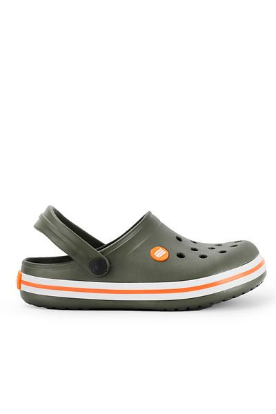 Esem Pantolette
 - Khaki - Flacher Absatz