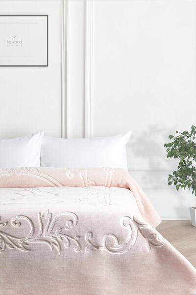 Kristal Double Embos Blanket - Powder