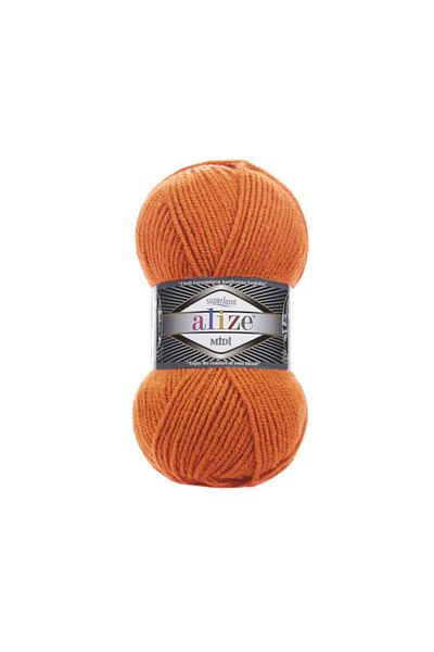 Alize 5 τεμάχια Superlana Midi 225 Πορτοκαλί πλεκτό γιλέκο ζακέτα κασκόλ Πλεκτό νήμα πουλόβερ