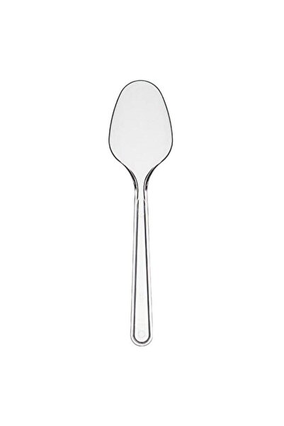 Poppy Spoon Plastic Luxury Transparent 100 Pieces Transparent