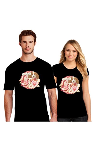 HediyeMania Combinație de cuplu de îndrăgostiți Tricou Imprimat Tricouri de î...