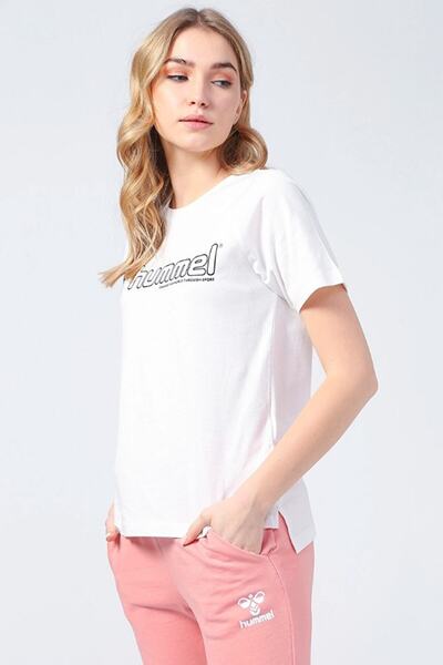 hummel Γυναικείο λευκό μπλουζάκι