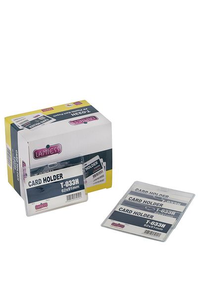 Lamiess T-033 H Horizontal Plastic Card Bag 100 Pieces
