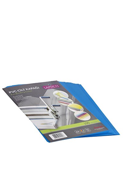 Lamiess A-4 160 Mıc.opak Cilt Kapağı Mavi 100 'lü