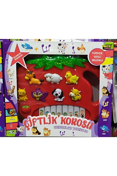 Prestij Oyuncak Türkçe Sesli Hayvanları Tanıyalım Çiftlik Korosu Çilek Piyano