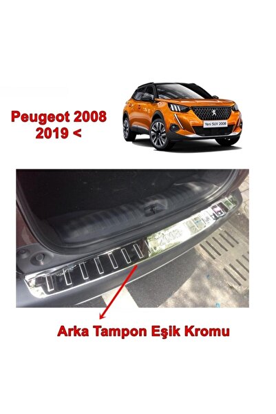 Point Peugeot 2008 Arka Tampon Eşik Nikelajı 2019 Sonrası 1 Prç P.çelik
