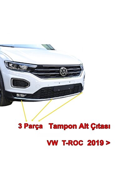 Point Vw T-roc Ön Tampon Alt Çıtası 2019 Sonrası 3 Parça P Çelik