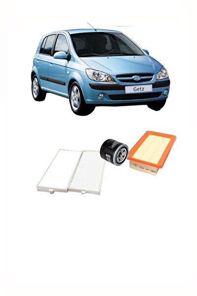 Genel Markalar Hyundai Getz Benzinli Motorlar Için Filtre Seti Hava Polen Ve Yağ Filtresi 3'lü Set