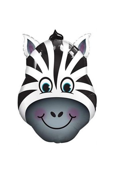 ikm balon 1 Piece Safari Concept Birthday Zebra Animal Foil Balloon