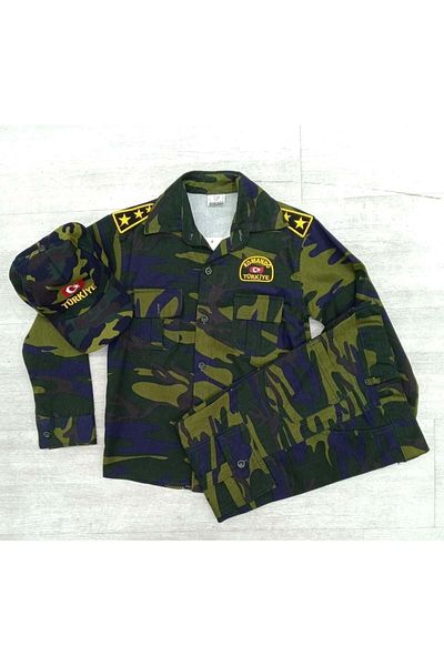 Muraty Boy's Green Essence Outfit Camouflage