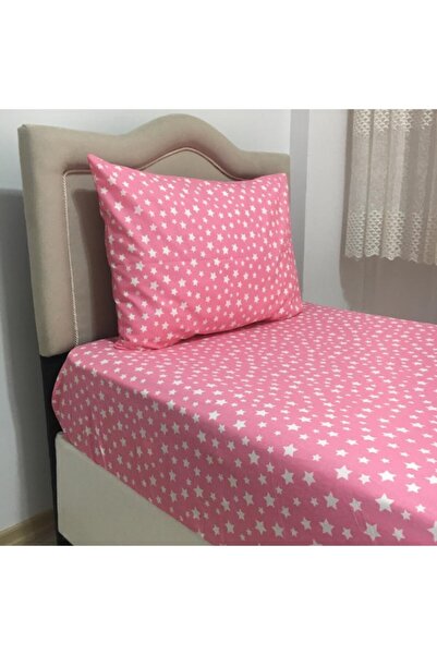 Mert Cearceaf de îmbrăcăminte cu model stele roz + husă de pilota + 1 față de...