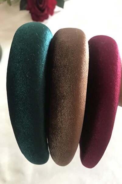 alsaccessories Γυναικείο σετ κορώνας 3 τεμαχίων με βελούδινη επένδυση Πράσινο...