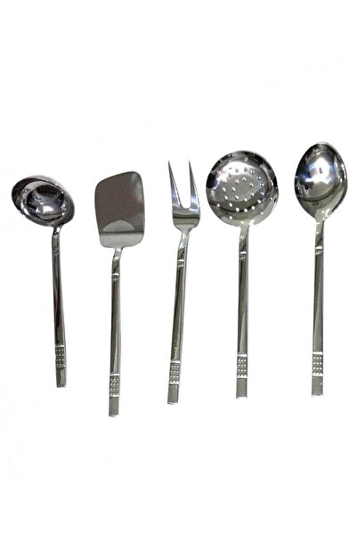 Arsel Domino Sade 5 Parça Servis Kepçe Takımı