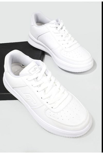 Jump 21516 Unisex Λευκά Ορθοπεδικά Αθλητικά Παπούτσια καθημερινά περπάτημα αθλητικά παπούτσια