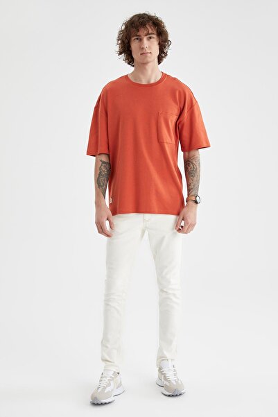 DeFacto Podstawowy T-shirt oversize z okrągłym dekoltem