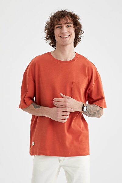 DeFacto Podstawowy T-shirt oversize z okrągłym dekoltem