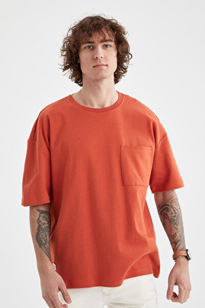 DeFacto Podstawowy T-shirt oversize z okrągłym dekoltem