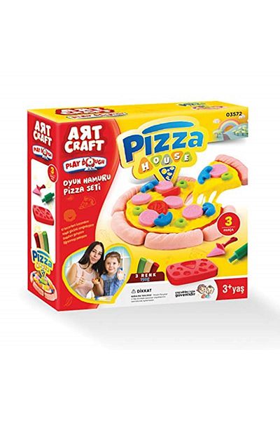 ARTCRAFT İSTANBUL Artcraft 3572 Pizza Set Play Dough, 150 g Picture Folder