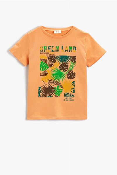 Koton Tricou cu mânecă scurtă, din bumbac, cu imprimeu tropical